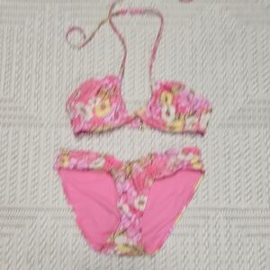 Xhilaration Pink Floral Bikini